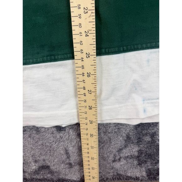 Vtg Guinness Embroidered Rugby Polo Long Sleeve Striped Men's L/XL* Green - Picture 10 of 14